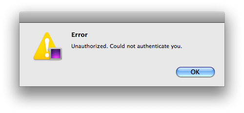 twitter for mac app could not authenticate